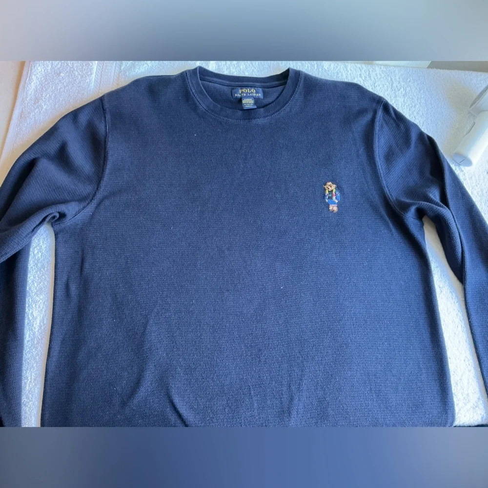 Polo by Ralph Lauren Men's Deep Blue Long Sleeve Tee